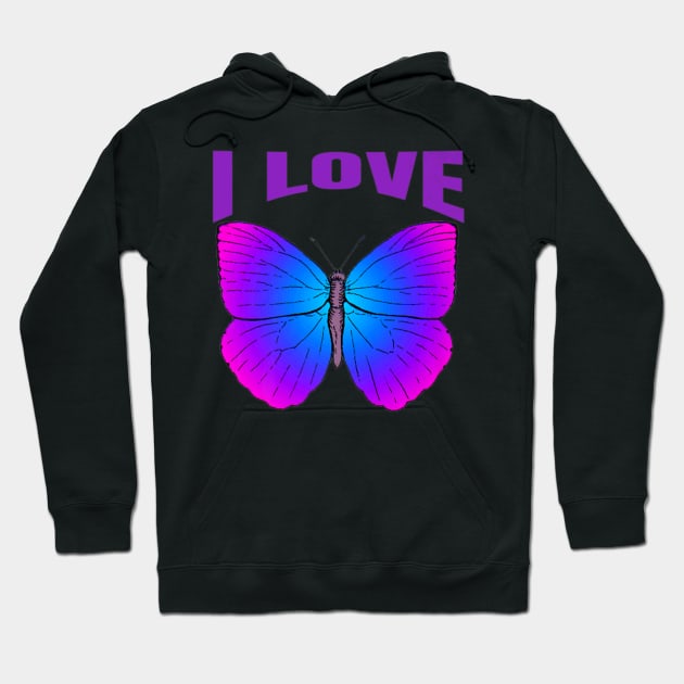 Butterfly Girl Hoodie by Near-Face Goddess